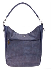 BERNARDO BOSSI Dámska Plátená Taška cez rameno s Vyšívanými kvetmi