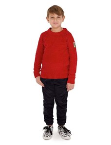 Detské manšestrové nohavice Guess tmavomodrá farba, vzorované