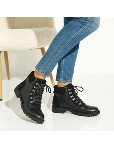 Blancheporte Vysoké topánky z 2 materiálov, v športovom štýle čierna 036