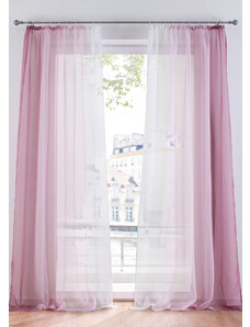 bonprix Záclona s farebným prelivom (2 ks), s recyklovaným polyesterom, farba fialová, rozm. D/Š: 145/144 cm