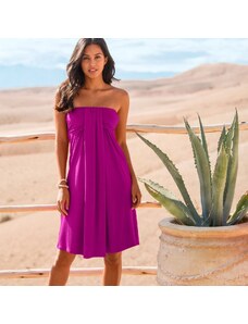 Blancheporte Šaty s odnímateľnými ramienkami, jednofarebné purpurová 036