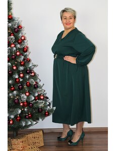 Taliansko Zelené šaty pre moletky s opaskom