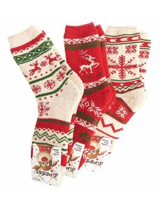 Dámske vlnené ponožky vianočné 3páry