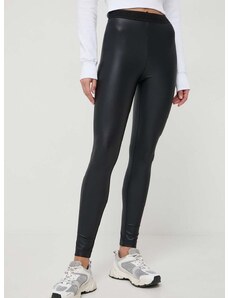 Legíny Versace Jeans Couture dámske, čierna farba, jednofarebné, 76HAC101 J0062