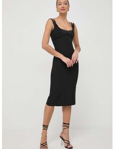 Šaty Versace Jeans Couture čierna farba, mini, priliehavá, 76HAO919 N0103