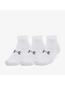 Pánske ponožky Under Armour Essential Low Cut Socks 3-Pack White