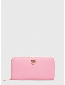 Kožená peňaženka Pinko dámska, ružová farba, 100250 A0F1