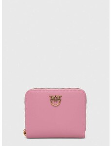 Kožená peňaženka Pinko dámsky, ružová farba, 100249.A0F1
