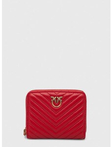 Kožená peňaženka Pinko dámsky, červená farba, 100249.A0GK