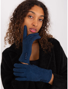 Fashionhunters Dark blue insulated women's gloves