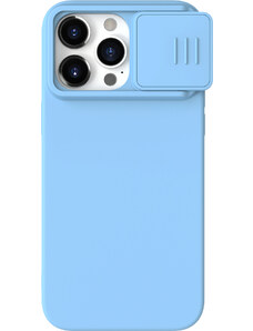 Nillkin CamShield Silikónový Kryt pre Apple iPhone 15 Pro Max, Modrý