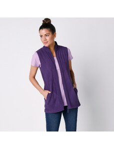 Blancheporte Fleecová vesta na zips fialová 036