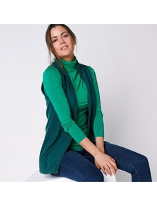 Blancheporte Fleecová vesta na zips smaragdová 050