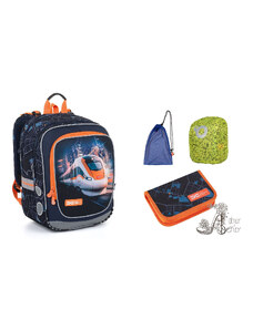 TOPGAL - školské tašky, batohy a sety TOPGAL - LargeSet-ENDY24012 - vlakový zázrak poznávania - rýchlosť vlaku, dych šarmu a učenia
