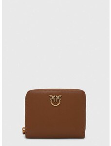 Kožená peňaženka Pinko dámsky, hnedá farba, 100249.A0F1