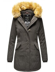 Marikoo Karmaa dámska zimná bunda s kapucňou, antracit
