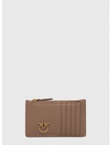 Kožená peňaženka Pinko dámsky, hnedá farba, 100251.A0GK