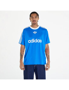 adidas Originals Pánske tričko adidas Adicolor Poly Short Sleeve Tee Blue Bird/ White