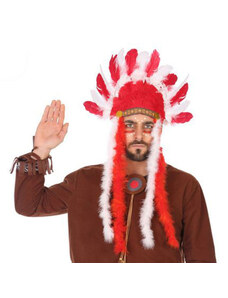 Falanzo Carnival Indiánska čelenka 58297 Červená Americký indián