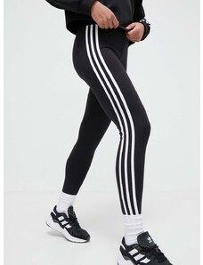 Legíny adidas Originals 3-Stripe Leggings dámske, čierna farba, s nášivkou, IP2968