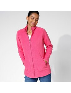 Blancheporte Fleecová bunda na zips ružová 036