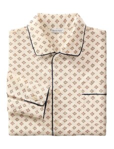 Blancheporte Predĺžený pyžamový kabátik s potlačou béžová 096