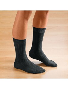 Blancheporte Ponožky so širokým lemom, súprava 2 páry čierna/čierna 050