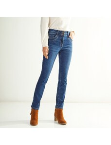 Blancheporte Rovné strečové džínsy so zapraným vzhľadom denim 048