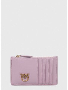 Kožená peňaženka Pinko dámsky, ružová farba, 100251.A0GK