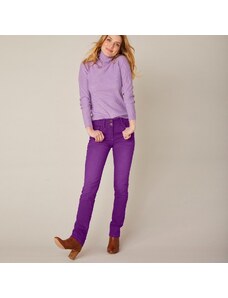 Blancheporte Rovné strečové džínsy, farebné slivková 042
