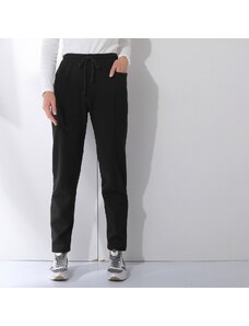 Blancheporte Športové nohavice z česaného moltonu, jednofarebné čierna 040
