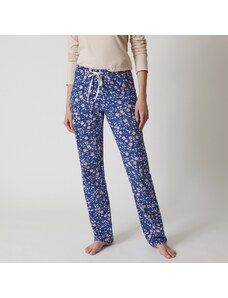 Blancheporte Pyžamové nohavice s potlačou kvetín nám.modrá/lila 036