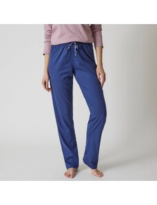 Blancheporte Jednofarebné pyžamové nohavice so stuhou s potlačou kvetín nám.modrá 040