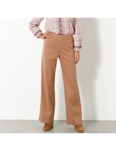 Blancheporte Široké hrejivé nohavice vo vlnenom vzhľade karamelová 038