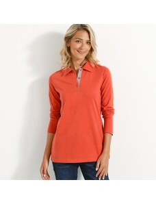 Blancheporte Dvojfarebné polo tričko oranžová/sivá 054