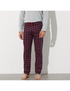 Blancheporte Pyžamové nohavice s kockovaným vzorom nám.modrá/červená 050