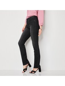 Blancheporte Strečové rovné džínsy čierna 042