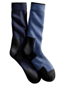 Blancheporte Pracovné ponožky, súprava 2 páry nám.modrá/modrá 042
