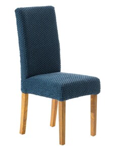 Blancheporte Extra pružný poťah s textúrou na stoličku modrá 001