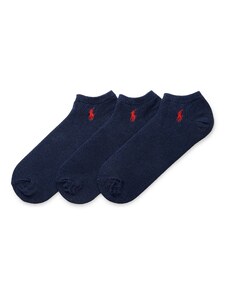 Polo Ralph Lauren Ponožky 'GHOST PED' námornícka modrá / tmavočervená