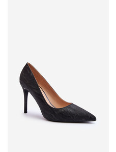 Kesi Black Klonisa high heels embellished with glitter
