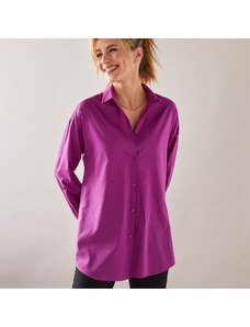 Blancheporte Dlhá jednofarebná košeľa purpurová 040
