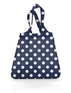 Reisenthel Skladacia taška Mini Maxi Shopper Dots white dark blue