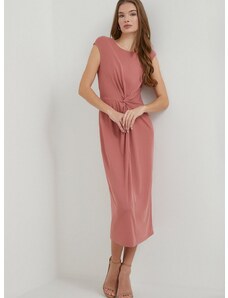 Šaty Lauren Ralph Lauren ružová farba,mini,áčkový strih,250925972