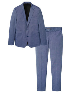bonprix 2-dielny oblek: sako a nohavice, Slim Fit, farba modrá, rozm. 66