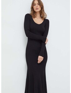 Šaty Pinko čierna farba, maxi, priliehavá, 102800.A170