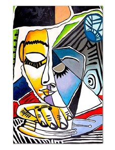 Inne Reprodukcia maľovaná olejom Pablo Picasso, Głowa czytającej kobiety