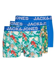 JACK & JONES Boxerky 'Pineapple' modrá / svetlomodrá / sivá / zelená / svetločervená / biela