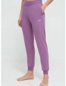 Nohavice HUGO fialová farba, jednofarebné, 50490578