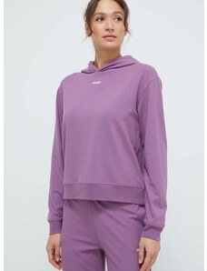 Mikina s kapucňou HUGO fialová farba,s kapucňou,jednofarebná,50490594